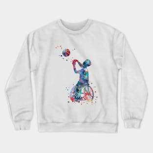 Wheelchair basketball Crewneck Sweatshirt